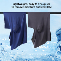 Sous-vêtements d'été en soie glacée pour hommes Boxer ultra-mince à séchage rapide, respirant, élastique, grande taille, vente en gros