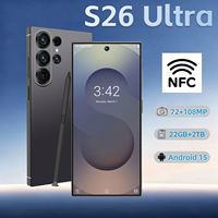 Téléphone débloqué S26 Ultra avec batterie grande capacité 8000 mAh, NFC, 22 Go + 2 To de mémoire pour usage quotidien, voyages d'affaires, jeux et bureautique