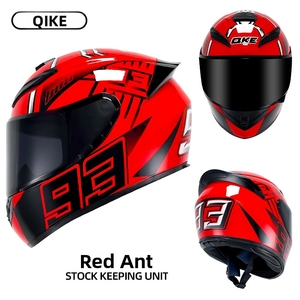 Casque de moto Qike ABS unisexe, design intégral. Certifié 3C. Sécurité hivernale et conduite toutes saisons. Protection personnalisée - Product Image 3
