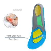 Plantillas Unisex con Soporte de Arco, de Gel EVA, para Absorción de Impactos y Alivio del Dolor, de Terciopelo Transpirable para Verano, Correr y Baloncesto