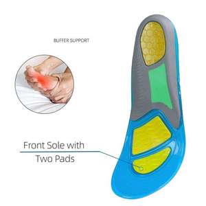 Unisex Sports <b>Insoles</b> Gel Shock Absorption Velvet Sweat Wicking for Summer Running Basketball - Product Image 5