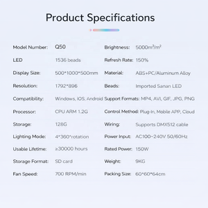 Ventilateur sphérique holographique 3D, boule d'affichage holographique, effet visuel flottant pour l'affichage en magasin, les expositions et la publicité créative - Product Image 4