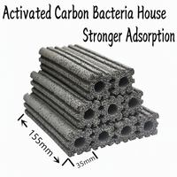 Filter Akuarium Karbon Aktif Hitam Kolom Pemurnian Nano Merek Heru Mudah Dibersihkan Budidaya Bakteri Amonia/Nitrogen