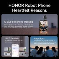 Nouveau smartphone HONOR Robot Phone 5G avec écran de 6,31 pouces, caméra à cardan en alliage de titane, bras robotique 4 DOF, 200MP, 7060mAh