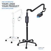 Máquina de Blanqueamiento Dental con Luz Roja, Azul y Morada de 40W, Brazo Ajustable, para Salón de Belleza, OEM ODM
