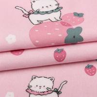 Sous-vêtements thermiques en tissu tricoté extensible en soie de lait imprimé numériquement, respirant et antistatique, directement de l'usine |   Fleurs pour filles et garçons