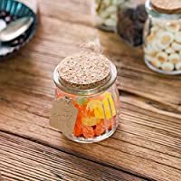 Venta caliente pequeña botella de vidrio transparente para plantas carnosas con tapa de PE de extremo abierto fácil para comida de bebé gelatina yogur pudín botella contenedor - Product Image 2