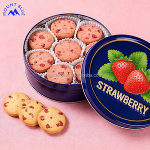 Professionelle Kekse, Heiße Snacks, Knusprige Gebäckstücke, Galleta, Kleine Butterkekse, Anpassbare Köstliche Erdbeer-Geschmackskekse - Product Image 1