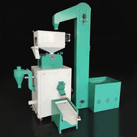 Fraiseuse automatique de riz blanc de riz brun 200 kg/h Machine commerciale monophasée de décorticage de riz