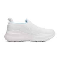 Vente en gros usine Nouveaux modèles Chaussures de tennis tendance Logo personnalisé Chaussures de marche à enfiler Motif uni pour couple Tige lumineuse Printemps