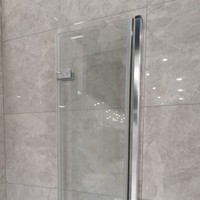 Cabine de douche d'angle pliante en gros, porte de douche pliante à cadre carré avec verre trempé de 6/8 mm certifié CE