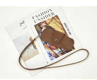 Mode PVC Double face lunettes de soleil housse de protection Portable en cuir suspendu cou étui à lunettes Anti-perte lunettes sac pochette