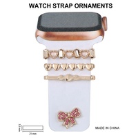 Nouveaux accessoires de bracelet de montre tendance pour Apple Watch, anneau décoratif pour montre