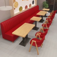 2025 Offre Spéciale Rouge Festive Restaurant Hôtel Commercial Café Table et chaises en bois