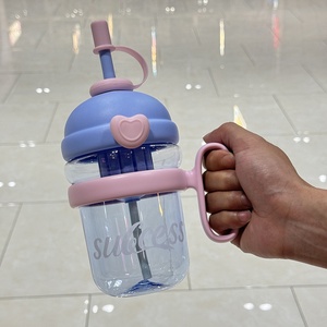 Estate 2025 stile carino bottiglia di acqua con paglia buona ventre tazza per il latte per i bambini e festa acqua bollente applicabile - Product Image 6
