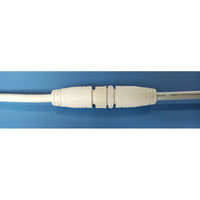 Conector LED Jiahui M16 de 2 Pines, Impermeable IP68, Macho y Hembra, Enchufe de Latón con Cable de PVC Blanco de 1.2m