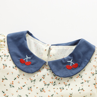 Robe à motif floral mignon pour enfants, manches à volants, douce, confortable, légère, respirante, robe décontractée pour le printemps et l'automne