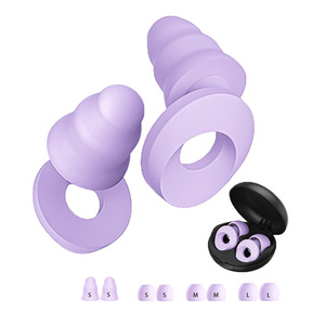 Embouts d'oreille en mousse à mémoire de forme de 4 tailles, bouchons d'oreille silencieux, protection auditive pour festivals, réduction du bruit, bouchons d'oreille en silicone pour dormir - Product Image 1