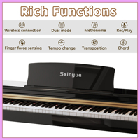 Keyboard Instruments Piano Keyboard Digital Piano 88 Keys Upright Digital Piano Electronic