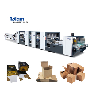 Auto Rolam PC Series Fully Automatic Folder Gluer Machine For Corrugated Box Carton Folding Gluing Machinery