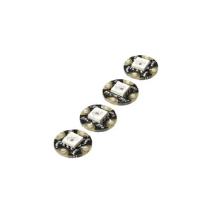 BSSY)WS2812 Flora <span class=keywords><strong>RGB</strong></span> <span class=keywords><strong>NeoPixel</strong></span> - Pack de 4 cartes <span class=keywords><strong>LED</strong></span> portables avec pilotes intégrés - Product Image 1