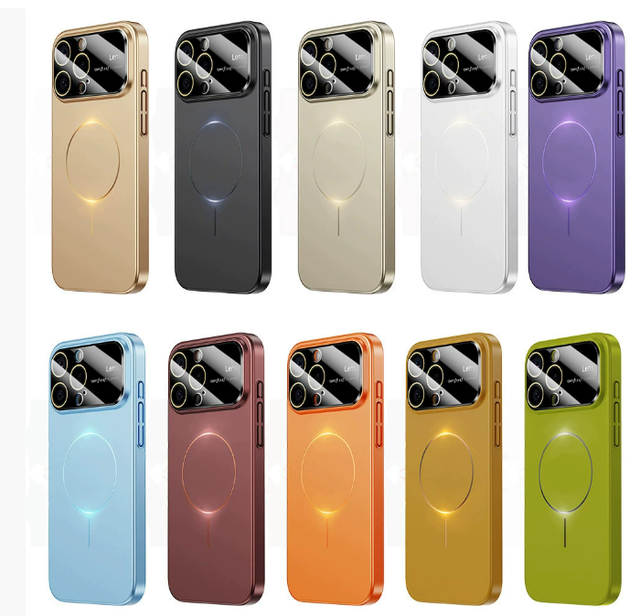 Luxury Camera Protection Phone Case for iPhone 17 16 14 15 13 12 11 Pro Max Magnetic Shockproof Hard PC  Cover