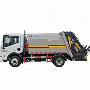 Camion à ordures compacteur 4x4/4x2, nouveau camion de collecte des déchets diesel, réservoir d'eaux usées monté à l'arrière de 130 litres - Product Image 1