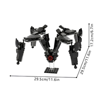 Funbuild MOC-250557 ARC Raiders Leaper Bionic Jumping Mecha, modèle de blocs de construction en forme de créature science-fiction multi-bras