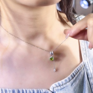 Collier de perles en pierre naturelle de 6 mm, coupe ronde, minimaliste, en argent sterling 925, bijoux créatifs uniques pour femmes - Product Image 4