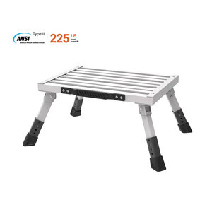 RV Motor Home Remolque SUV Garaje Oficina Cocina taburete de un paso Aluminio <span class=keywords><strong>Plegable</strong></span> Una plataforma de trabajo <span class=keywords><strong>caravana</strong></span> Escalera de paso - Product Image 1
