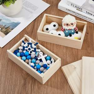 กล่องเก็บของไม้ขนาดเล็กกล่องไม้สำหรับเก็บของกล่องไม้พร้อมฝาเลื่อน - Product Image 2