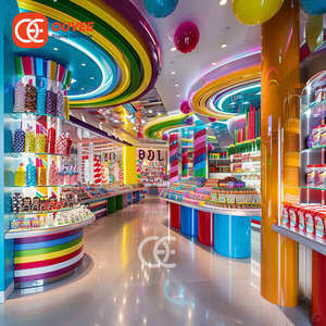 Новое украшение, современный сладкий прилавок, киоск, конфетный дисплей, светодиодный светильник, конфетный магазин - Product Image 5