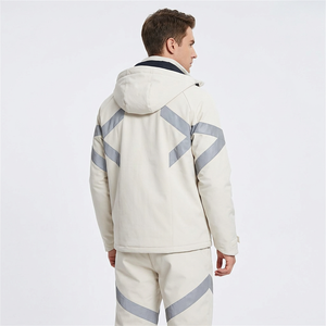 White Label Apparel <b>Men's</b> Breathable Winter <b>Thermal</b> Waterproof Zipper Long-Sleeve Hooded Top Pants Casual Sports 2-Piece <b>Set</b> - Product Image 3
