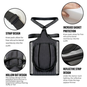 Orijinal yansıtıcı tasarım yüksek kalite çelik direk dans diz pedleri <span class=keywords><strong>Brace</strong></span> dans bale Fitness salonu Yoga için - Product Image 4