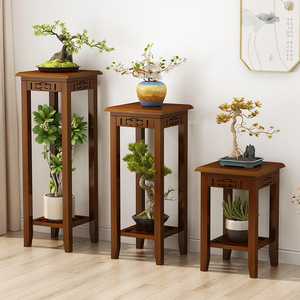 Soporte de madera para flores, estante de varios niveles para sala de estar, balcón, decoración del hogar, estante de exhibición para plantas, material de bambú - Product Image 2
