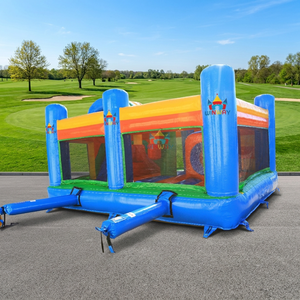 <span class=keywords><strong>Castillo</strong></span> Inflable Personalizado con Diseño de Panda, Combo de <span class=keywords><strong>Castillo</strong></span> Inflable con Soplador para Negocios de Alquiler - Product Image 3