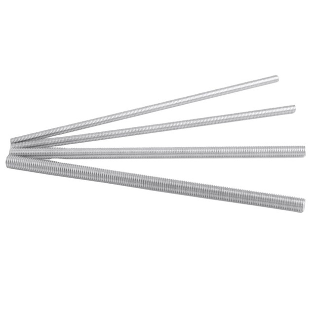 304 Stainless Steel Threaded Rod Fully Thread Bar Studs Screw DIN975 All Thread M3-M33