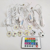 Placa LED Sunssy con Conexión USB 5V de Bajo Voltaje, Luz Blanca Cálida y Colorida, con Control Remoto, para Proyectos DIY de Iluminación Nocturna