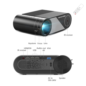 <span class=keywords><strong>BYINTEK</strong></span> K9 — Mini-projecteur Portable intelligent de 12 à 18 ans, appareil LED de cinéma, 720P, installation à domicile, pour jeux et vidéo - Product Image 6