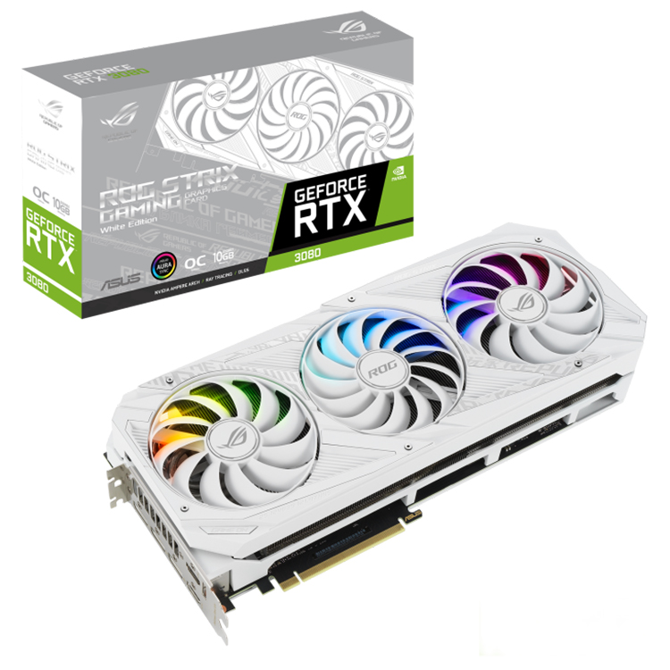 中古グラボ　ROG-STRIX-RTX3080-O10G-GAMING 中古ROG STRIX RTX 3080 O10G GAMING WHITEグラフィックカード、10GB
