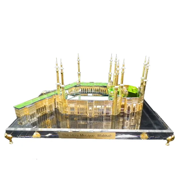 New design mini 3d crystal Mecca building scale models JB001L