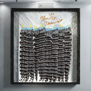 Extensiones de Cabello Humano con Cinta Adhesiva, Ondulado Profundo, Color Negro, Textura Natural, para Uso en Salón - Product Image 3