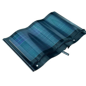 Groothandel Zwart Rood Groen 30W Zonnepanelen Dunne Film Zonnedak Curve Cigs Gebogen Tegel - Product Image 5