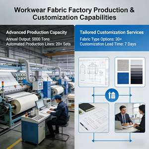 Tessuto da lavoro uniforme TC TC tsill poliestere cotone tessuto da lavoro materiale 240gsm - Product Image 4