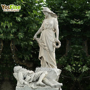 Estatuas <span class=keywords><strong>de</strong></span> piedra blanca famosas <span class=keywords><strong>de</strong></span> tamaño real personalizadas <span class=keywords><strong>para</strong></span> exteriores, escultura <span class=keywords><strong>de</strong></span> mármol <span class=keywords><strong>para</strong></span> mujer y niño - Product Image 5