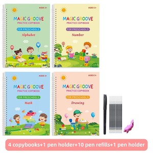 <span class=keywords><strong>Livre</strong></span> d'Exercices Magique Chinois Réutilisable Personnalisé avec Stylo à Encre Invisible <span class=keywords><strong>Livre</strong></span> d'Exercices Réutilisable avec Rainures d'Écriture pour Enfants - Product Image 3