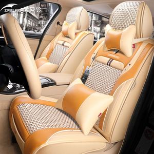 Fundas de Asiento de Coche de Cuero de Ajuste Universal, Juego Completo de Lujo para Toyota Mark X, BMW E30, Land Rover Defender, Audi A6 C7 - Product Image 3