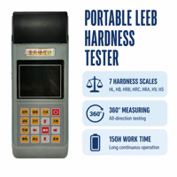 Alat Uji Kekerasan Logam Digital Portabel JINGJING Leeb JH-300 170-960HLD Presisi Tinggi dengan Printer Terintegrasi 7 Skala