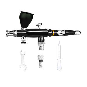 Aérographe M180 à alimentation par gravité 0,3-0,5 mm, double action, vitesse réglable, pour peinture artistique et modélisme - Product Image 1