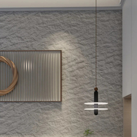 Carreaux muraux souples en pierre à texture réaliste MoonStone 3D MCM, minces, imperméables, géométriques, modernes, pour extérieur, 3-8 mm